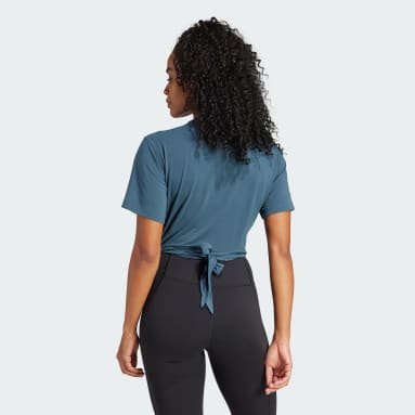 T-shirt de yoga Studio Turquoise Femmes Yoga