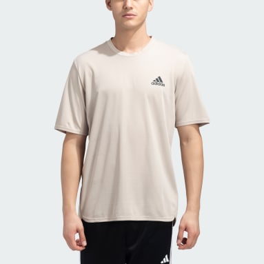 Men Training Beige D4M TEE