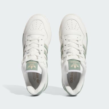 Men's Originals White Rivalry Low Basketball Shoes