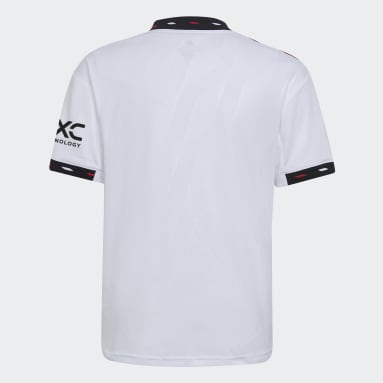 Jersey Uniforme de Visitante Manchester United 22/23 Blanco Niño Fútbol