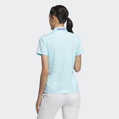 Women Golf Blue AEROREADY Deboss Polo Shirt