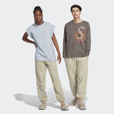 adidas by Stella McCartney geel adidas by Stella McCartney Sportswear Joggingbroek (Uniseks)