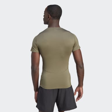 T-shirt d'entraînement Techfit Vert Hommes Fitness Et Training