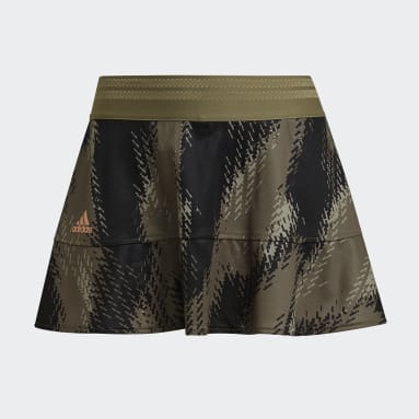 Women Tennis Green Tennis Primeblue Printed Match Skirt