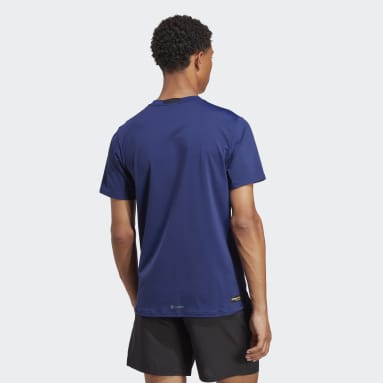 Heren Fitness En Training blauw Designed 4 Training CORDURA® Workout T-shirt