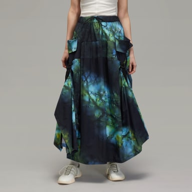 Y-3 AOP 립스톱 스커트