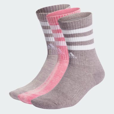 Calcetines clásicos Stonewash 3 bandas Rosa Gimnasio Y Entrenamiento