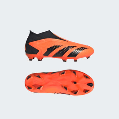 Kids Football Orange Predator Accuracy+ Firm Ground Boots