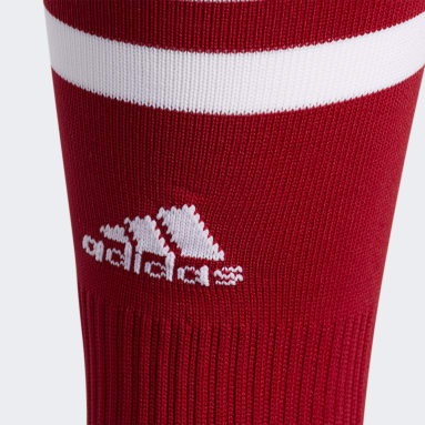 Softball Red 3-Stripes Hoop OTC Socks