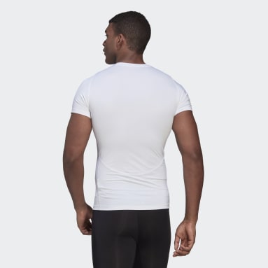 T-shirt d'entraînement Techfit Blanc Hommes Fitness Et Training