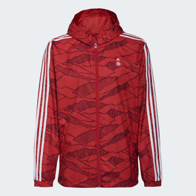 Männer Fußball FC Bayern München Windbreaker Rot