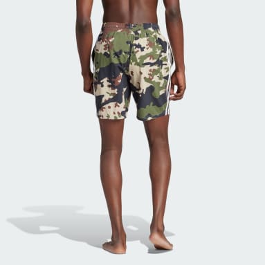 Men Originals Black Camo Allover Print Swim Shorts