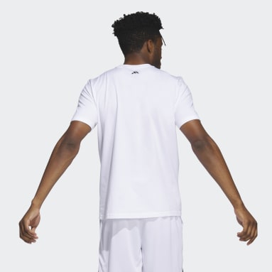 Camiseta Estampada Chain Net Basketball Branco Homem Basquete