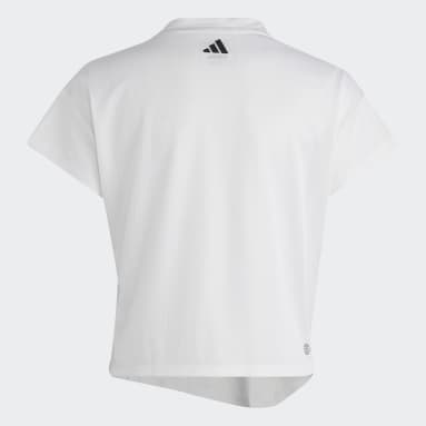 Youth 8-16 Years Sportswear White HIIT 3-Stripes Quickburn Tee