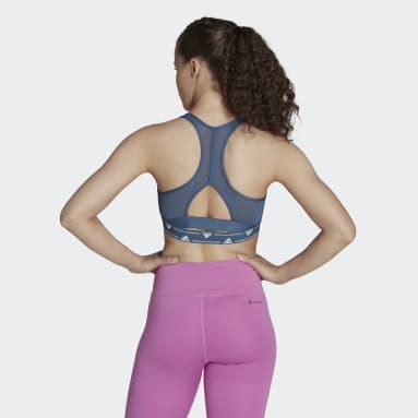 Women Training Blue Powerreact Training Medium-Support Bra