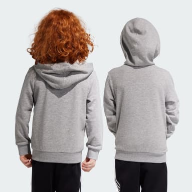 Kids Sportswear Grey Essentials Logo Hoodie