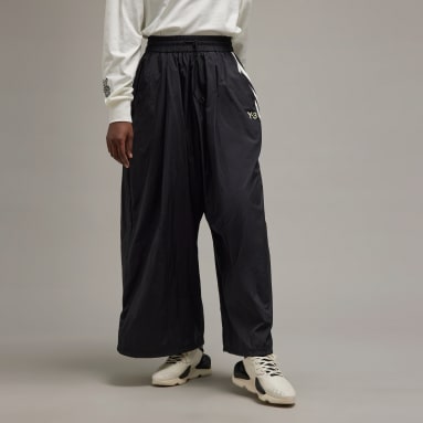 Women Lifestyle Black Y-3 Wide Nylon Pants