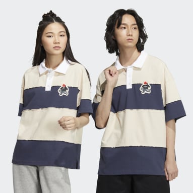 Originals Beige adidas x CHARR Short Sleeve Polo Shirt