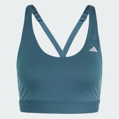 Dam Gym & Träning Turkos Ultimate adidas Run Medium-Support Bh