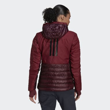 Terrex MYSHELTER Down Hooded Jakke Rød