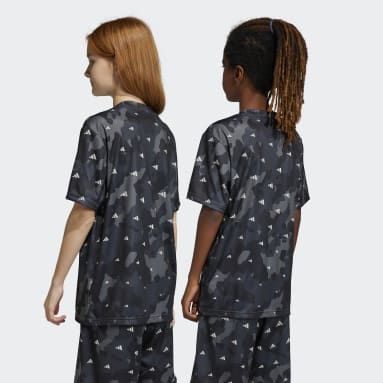 T-shirt Train Essentials Seasonal AEROREADY Allover Print Regular-Fit Bianco Bambini Sportswear