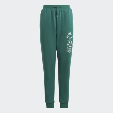 Youth 8-16 Years Sportswear Green Brand Love Pants Kids
