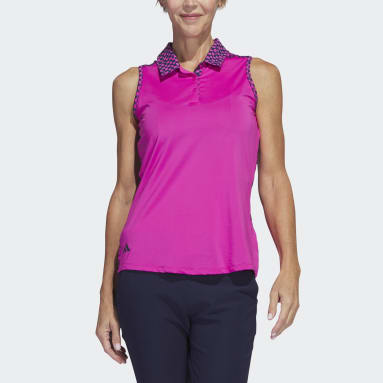 Polo de golf sans manches Ultimate365 Rose Femmes Golf