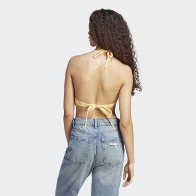 Brassière à imprimé intégral blanc Femmes Originals