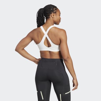 Women Training White 패스트임팩트 럭스 런 하이 서포트 브라