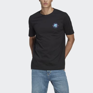 Men Originals Black Wander Hour Short Sleeve Tee