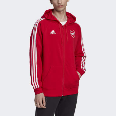 Casaco com Capuz 3-Stripes ADN do Arsenal Vermelho Homem Futebol