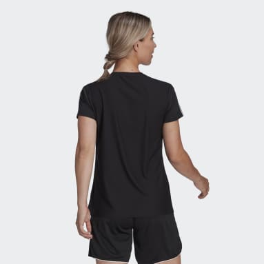 Camiseta adidas Bélgica mujer entrenamiento negra