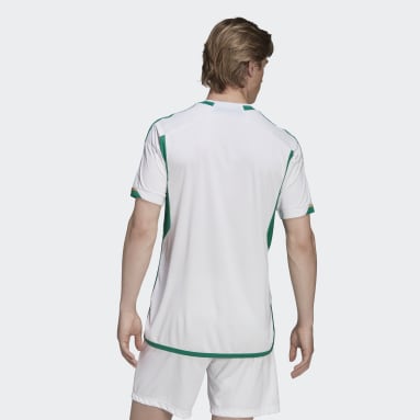 Camiseta Uniforme Titular Argelia 22 Blanco Hombre Fútbol