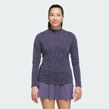 Ultimate365 Jacquard Long Sleeve Mock Neck Top
