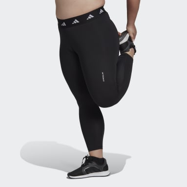 Frauen Fitness & Training Techfit 7/8-Leggings – Große Größen Schwarz