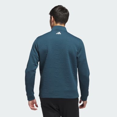 Pull à zip 1/4 DWR Turquoise Hommes Golf
