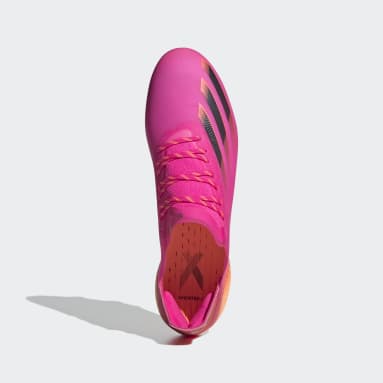 Bota de fútbol X Ghosted.1 césped natural seco Rosa Mujer Fútbol