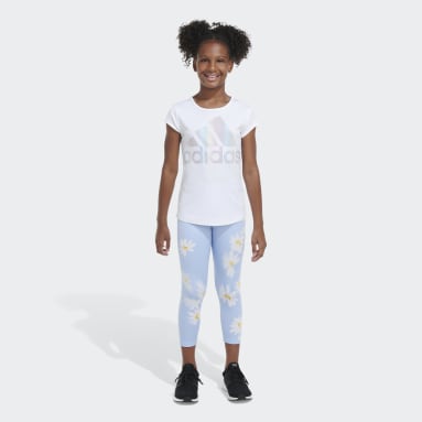 Youth Sportswear Blue AEROREADY® Daisy Blur 7/8 Tights