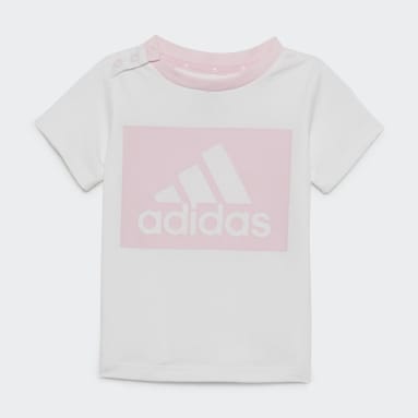 Kinder Sportswear Essentials Set aus T-Shirt und Shorts Weiß
