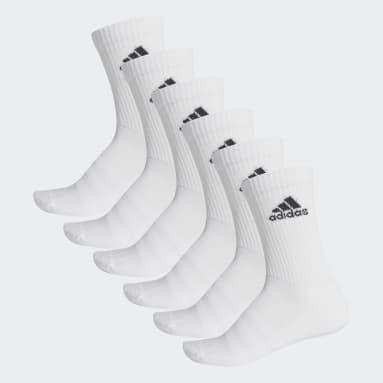 Fitness & Training Cushioned Crew Socken, 6 Paar Weiß