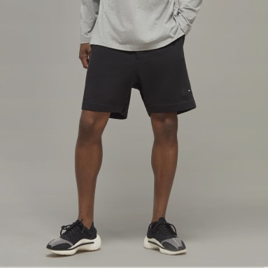 Men Y-3 Black Y-3 Organic Cotton Terry Shorts