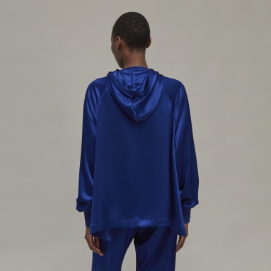 Women Lifestyle Blue TCH SLK ZIP HD