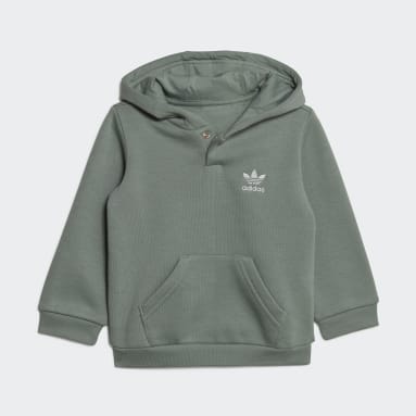 Kinderen Originals groen Adicolor Hoodie Setje