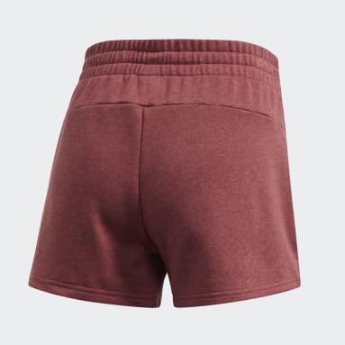 Women Sportswear Red Essentials Linear Logo Shorts