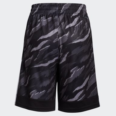 Youth Basketball Black Tiger Camo Shorts (Extended Size)