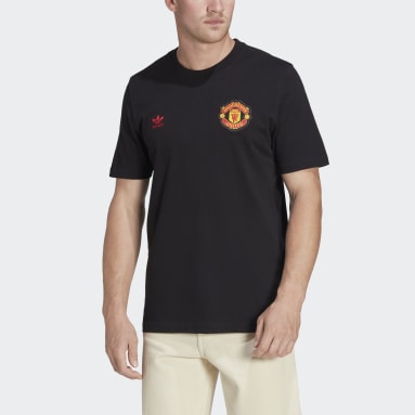 Manchester United Essentials Trefoil T-skjorte Svart