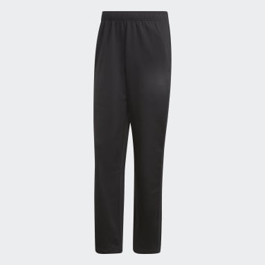 Pantalon de survêtement Primegreen Essentials Warm-Up Open Hem 3-Stripes noir Hommes Essentials