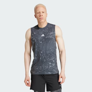 Adidas sleeveless workout shirts discount