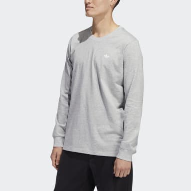 Playera Shmoofolio Pintado Manga Larga Gris Hombre Originals