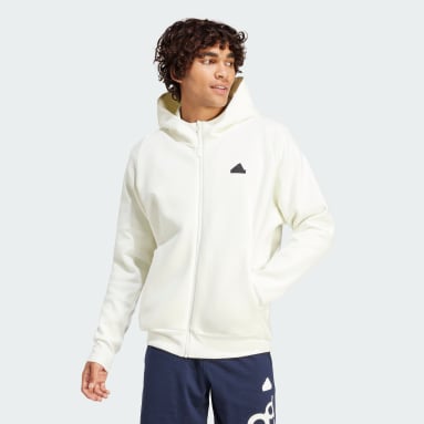 Men Sportswear White Z.N.E. Premium Full-Zip Hooded Track Jacket
